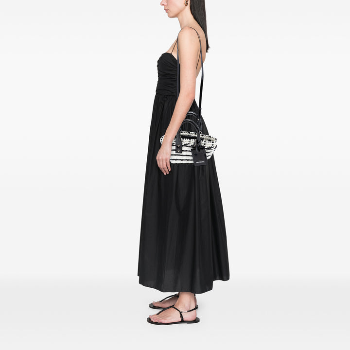 Balenciaga Faux Cuir Bistro Basket Sac XXS