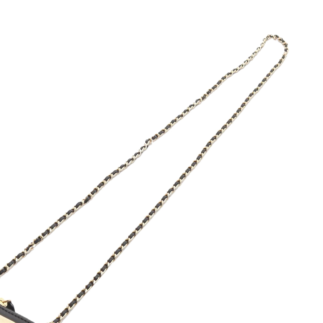 Extra Mini CC Quilted Golden Plate Vanity Crossbody Black - Gaby Paris
