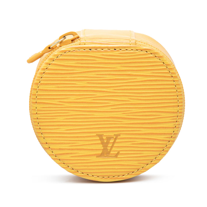 Ecrin Bijoux Travel Jewelry Étui Épi Jaune