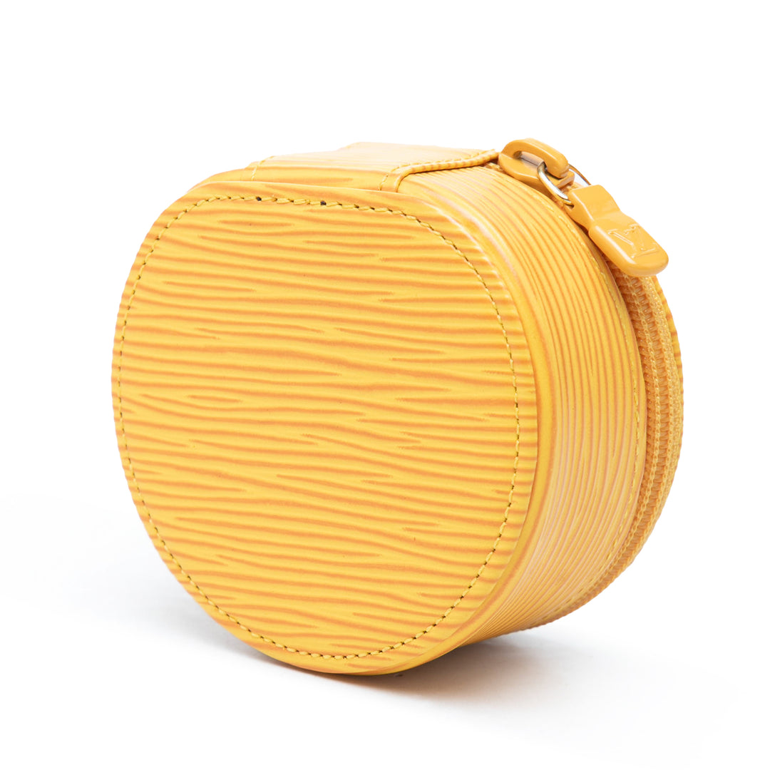 Ecrin Bijoux Travel Jewelry Étui Épi Jaune