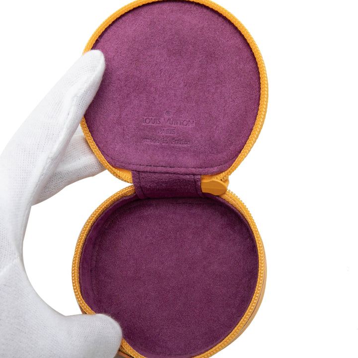 Ecrin Bijoux Travel Jewelry Étui Épi Jaune
