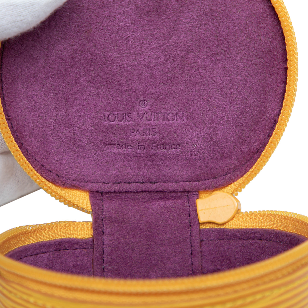 Ecrin Bijoux Travel Jewelry Étui Épi Jaune