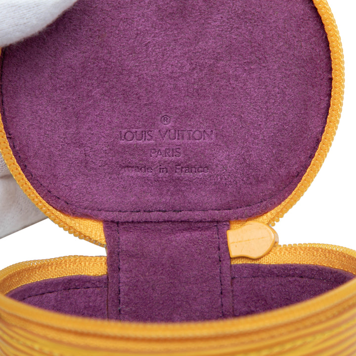 Ecrin Bijoux Travel Jewelry Étui Épi Jaune