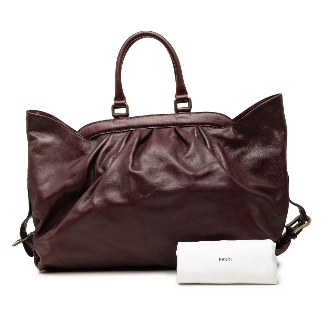 Fendi Sac à main Doctor B Rouge – vue 7 – GABY PARIS