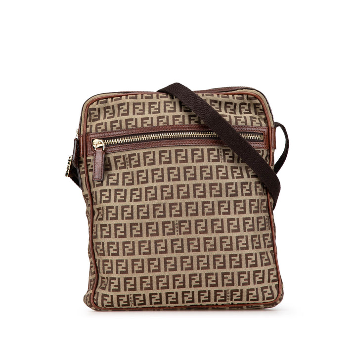 Zucchino Canvas Crossbody Brown - Gaby Paris