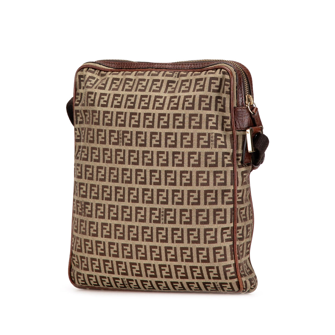 Zucchino Canvas Crossbody Brown - Gaby Paris