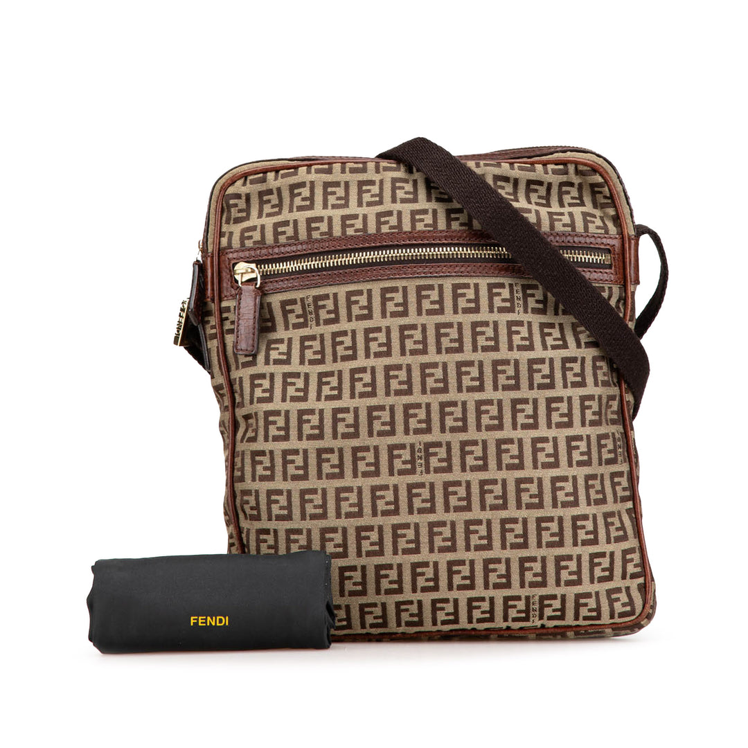 Zucchino Canvas Crossbody Brown - Gaby Paris