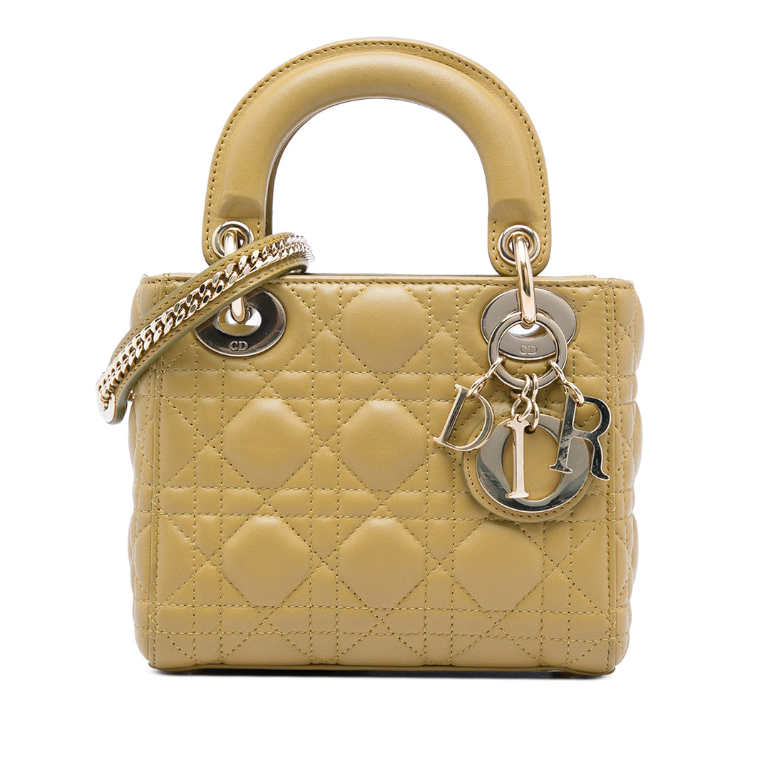 Dior Mini Cuir d’agneau Cannage Lady Dior