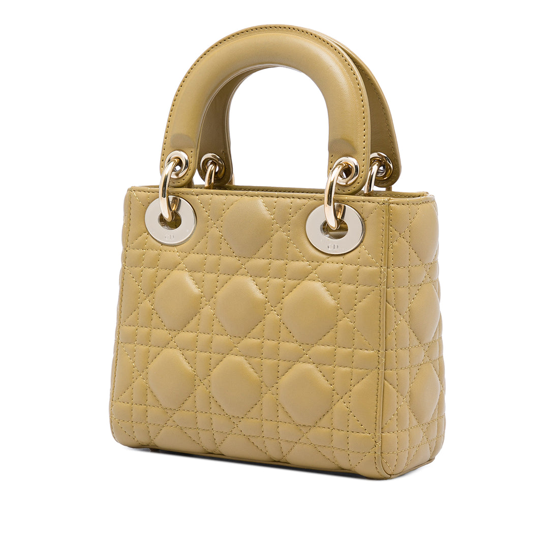 Dior Mini Cuir d’agneau Cannage Lady Dior