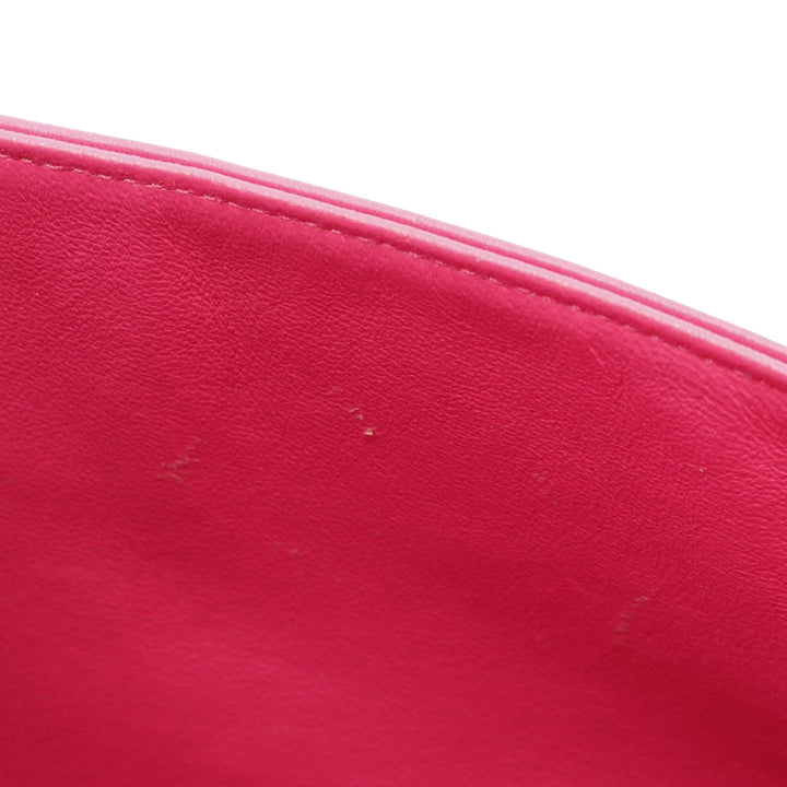 Medium Classic Lambskin Double Flap Pink - Gaby Paris