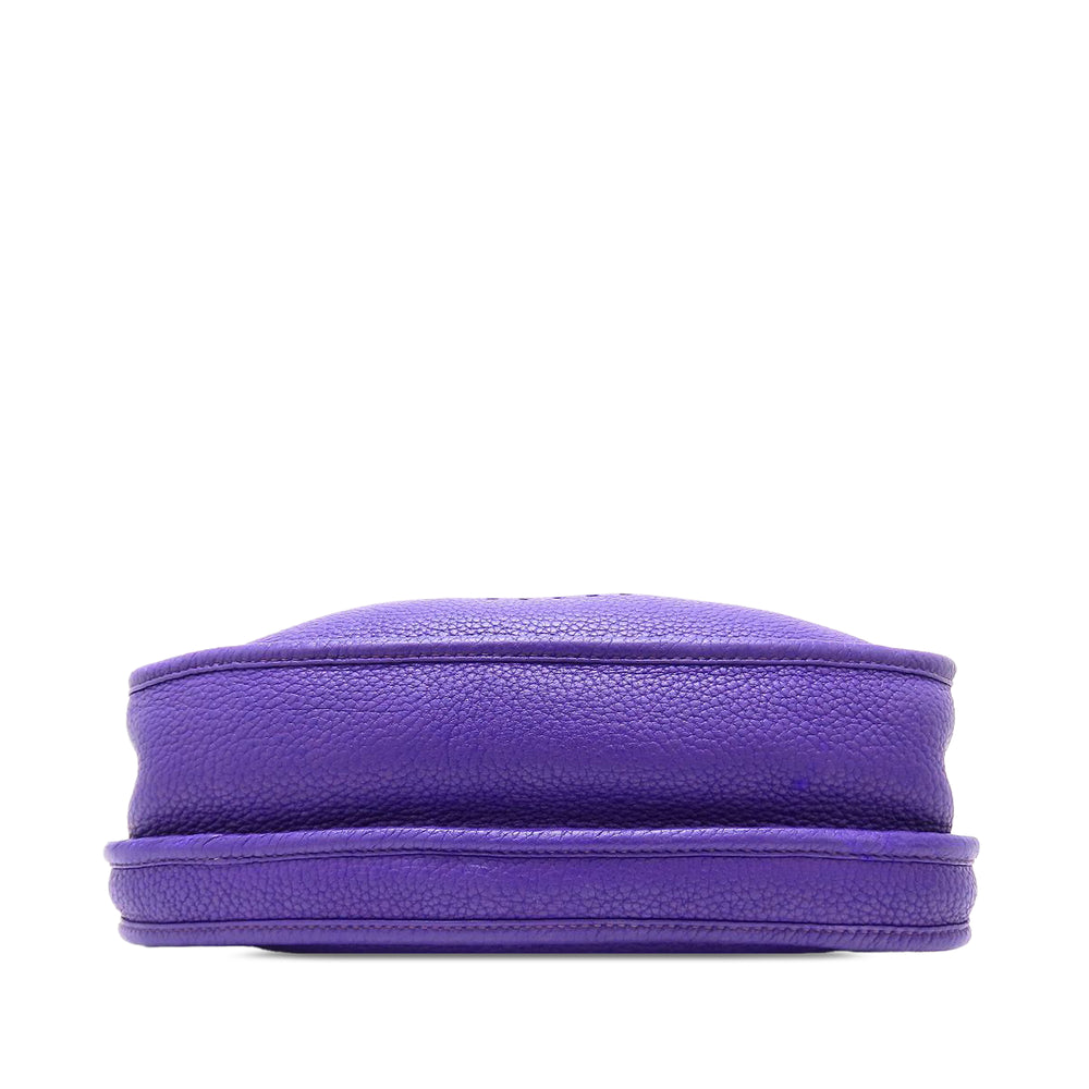 Hermès Sac bandoulière Evelyne III Clémence PM Violet – vue 2 – GABY PARIS
