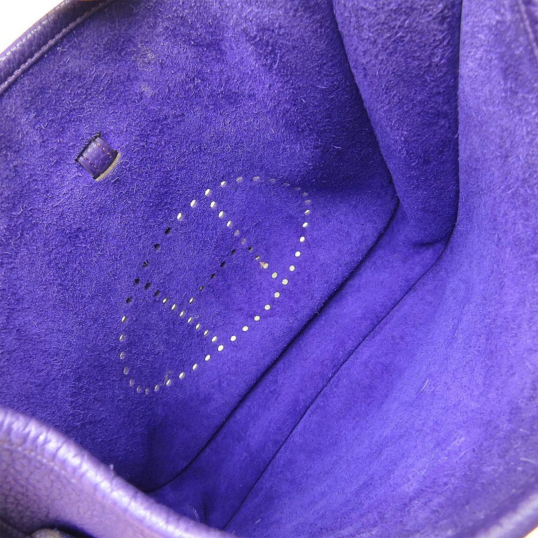 Hermès Sac bandoulière Evelyne III Clémence PM Violet – vue 3 – GABY PARIS
