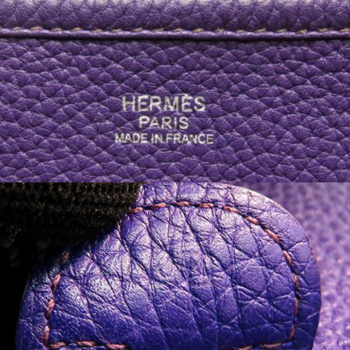 Hermès Sac bandoulière Evelyne III Clémence PM Violet – vue 4 – GABY PARIS