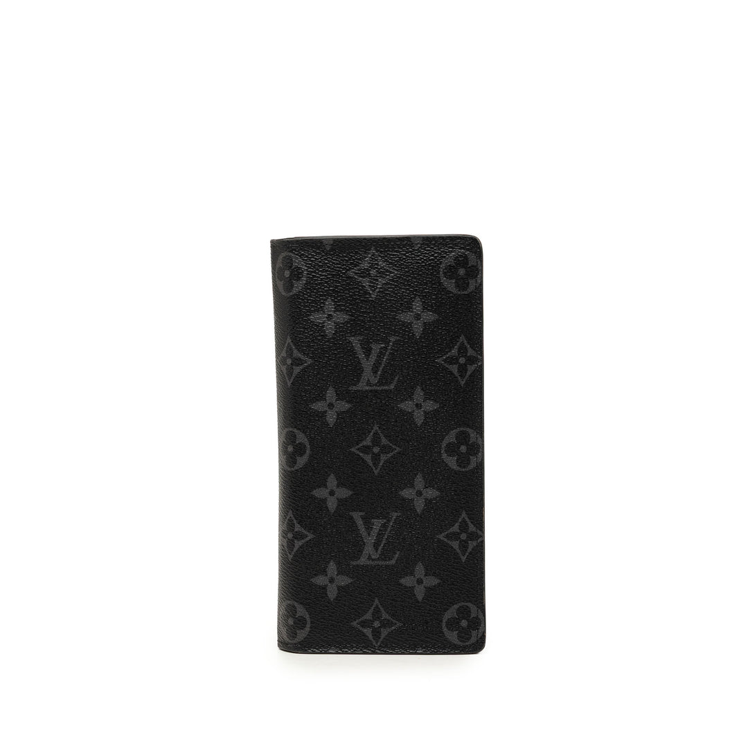 Louis Vuitton Monogram Eclipse Brazza Portefeuille