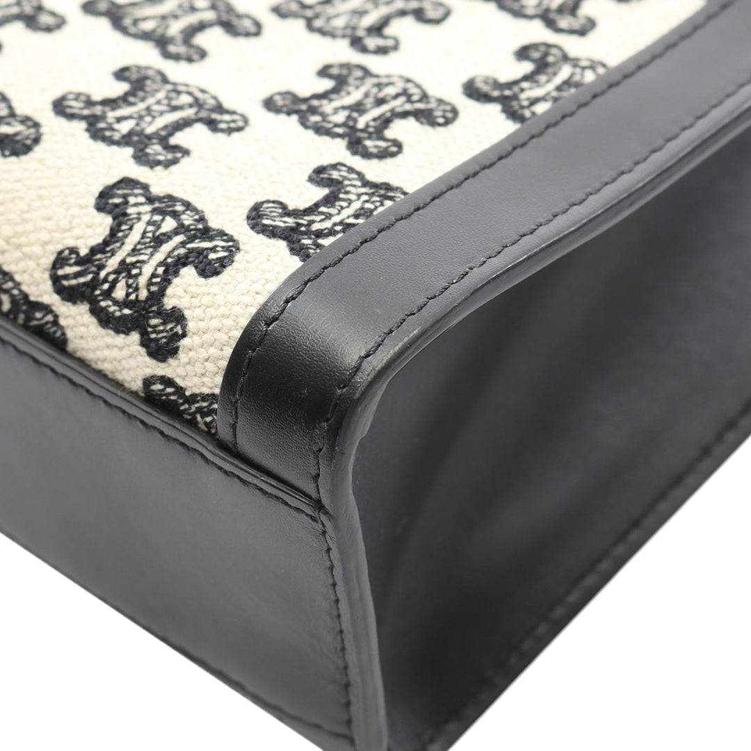Celine Small Triomphe Toile Cabas vertical Cabas