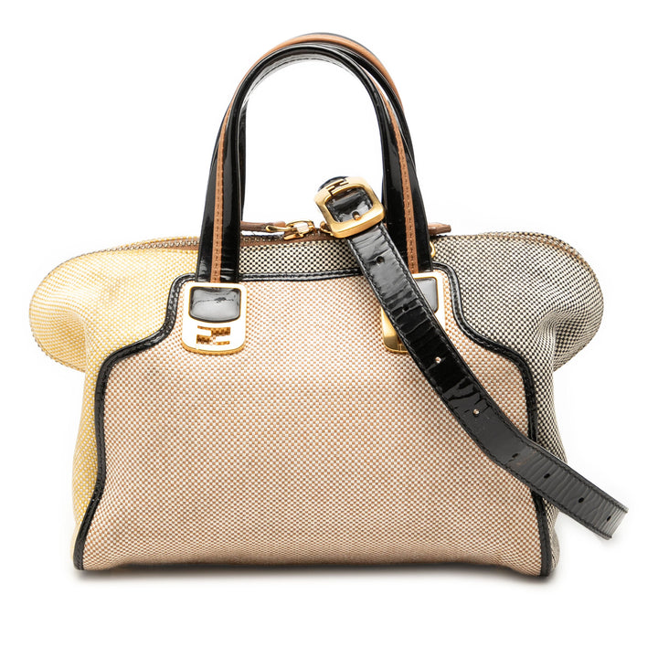 Fendi Mini Toile Colorblock Chameleon Sac