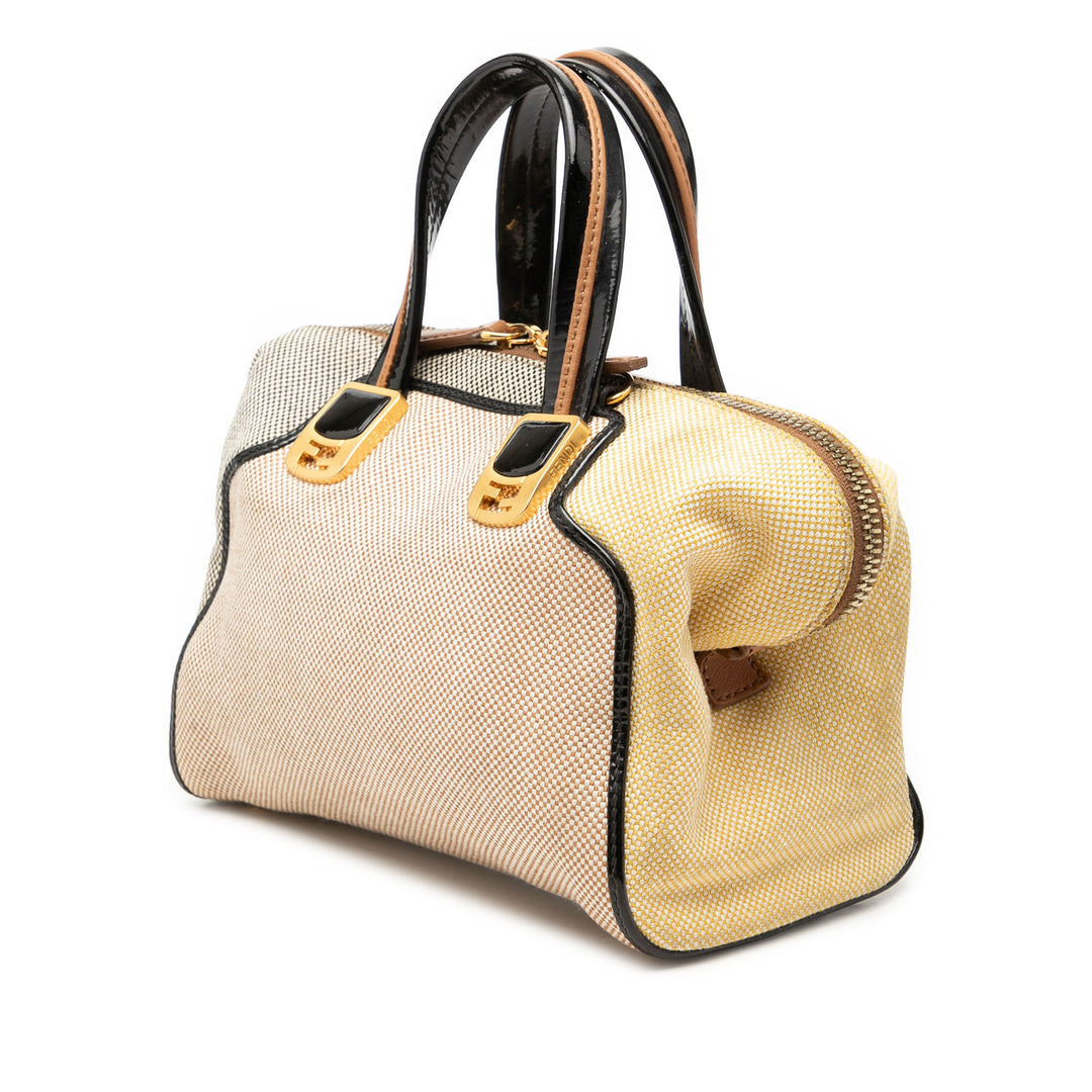 Fendi Mini Toile Colorblock Chameleon Sac