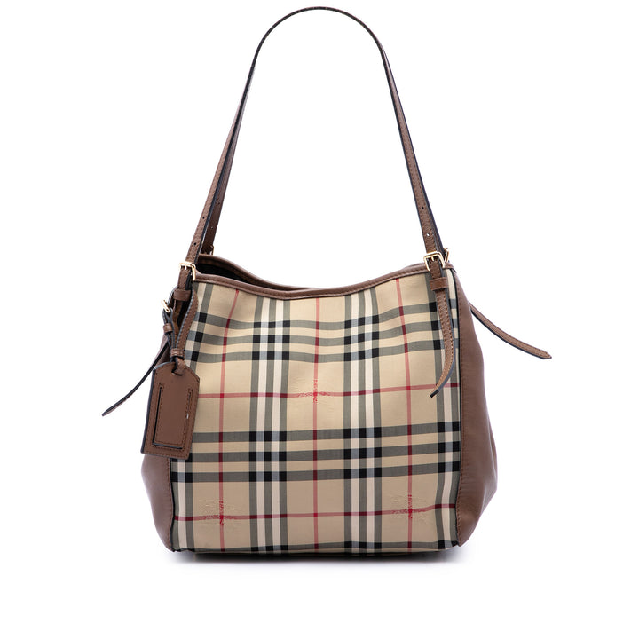Haymarket Check et Canterbury Cabas Petit Toile enduite Beige