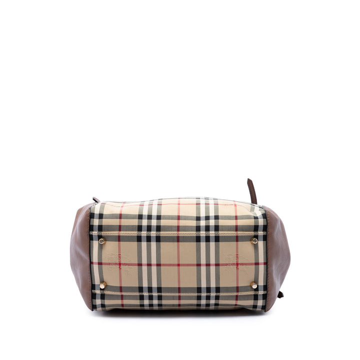 Haymarket Check et Canterbury Cabas Petit Toile enduite Beige