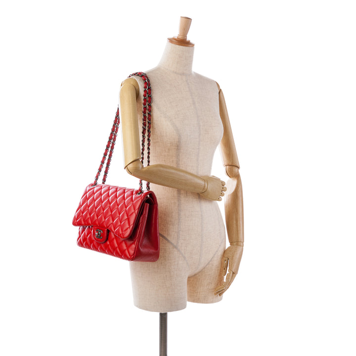 Chanel Jumbo Classic Caviar Double rabat Rouge – GABY PARIS Authentique