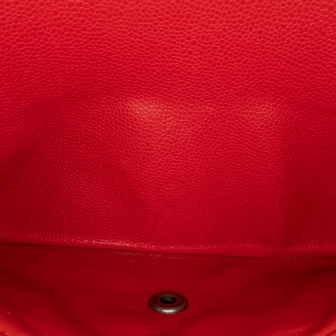 Chanel Jumbo Classic Caviar Double rabat Rouge – GABY PARIS Authentique