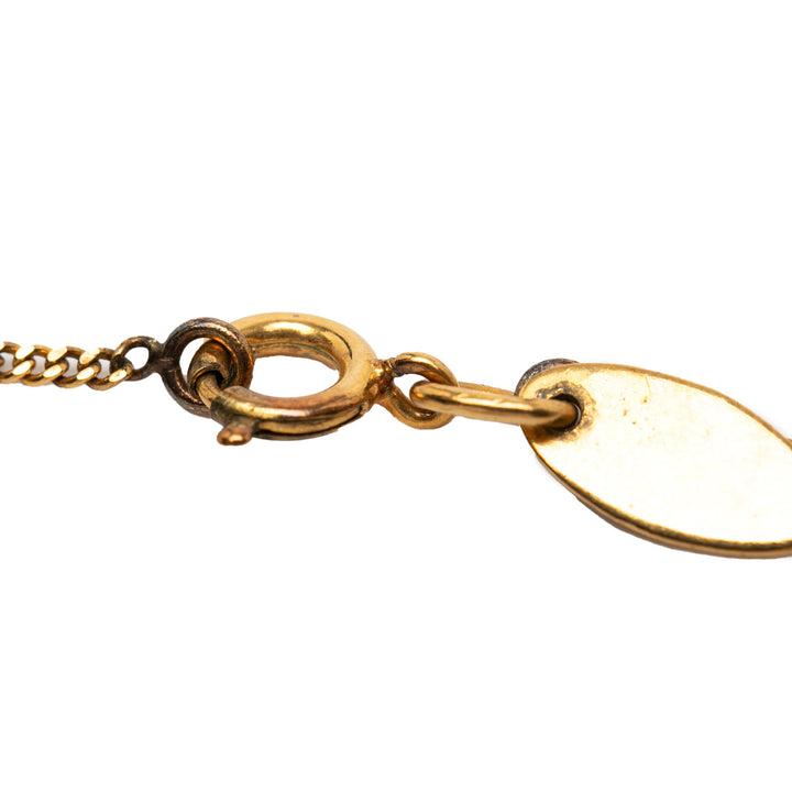 Chanel plaqué CC Rhinestone Pendant Collier – GABY PARIS Authentique