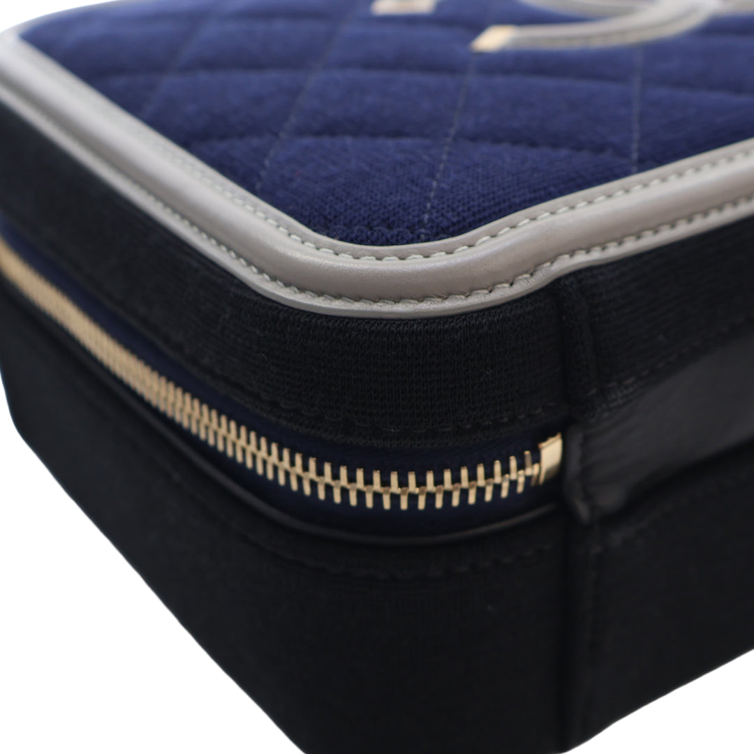 Chanel Medium Tricolor Jersey CC Filigree Vanity