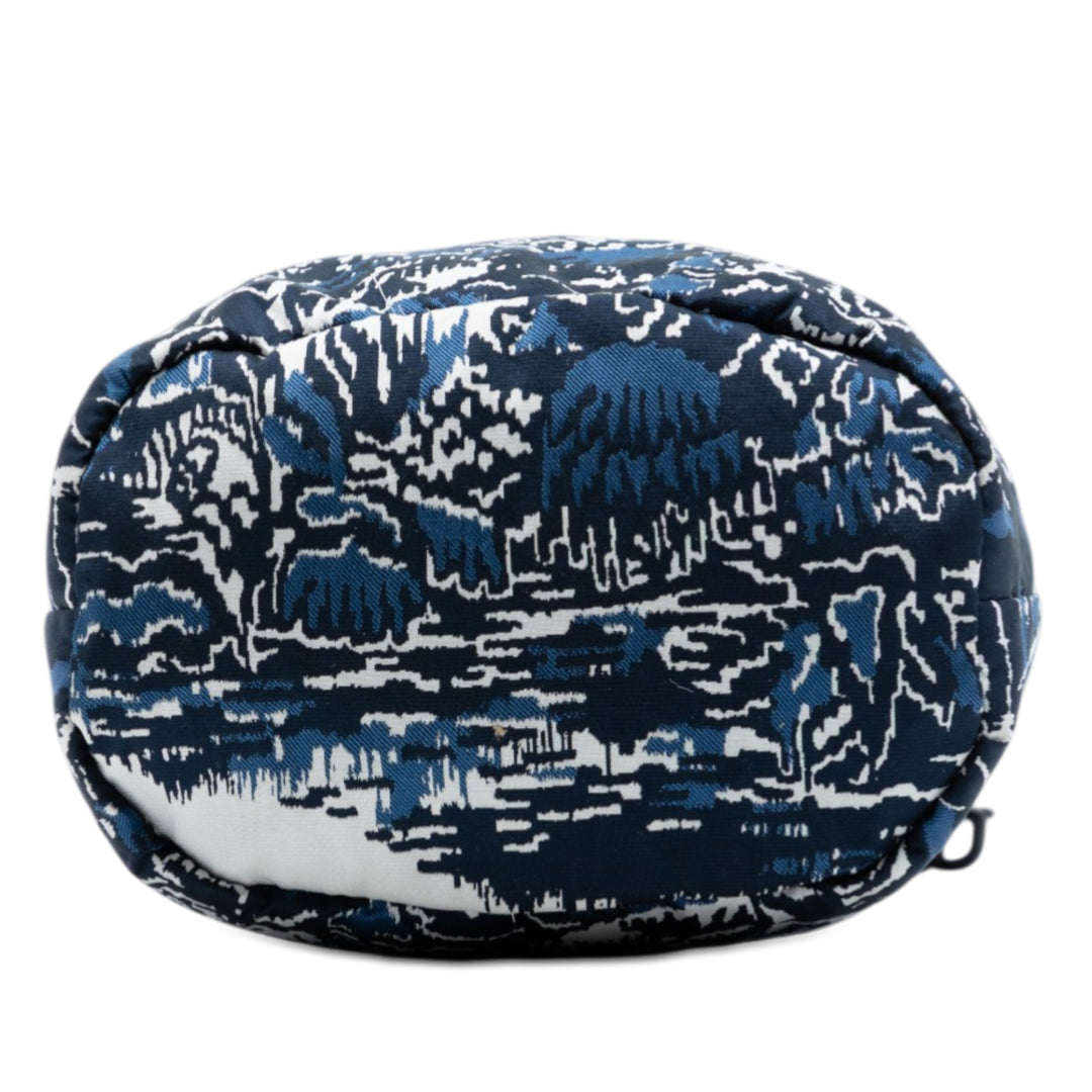 Dior Technical Fabric brodé Palm Tree Toile de Jouy DiorTravel Drawstring Pochette