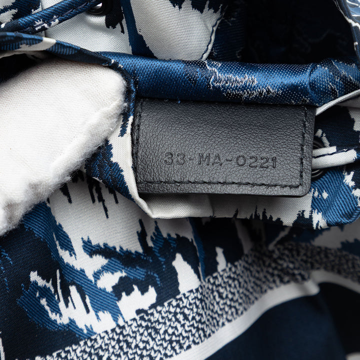 Dior Technical Fabric brodé Palm Tree Toile de Jouy DiorTravel Drawstring Pochette