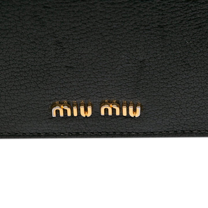 Goatskin Madras Soft Calf Crystal Embellished Crossbody Black - Gaby Paris