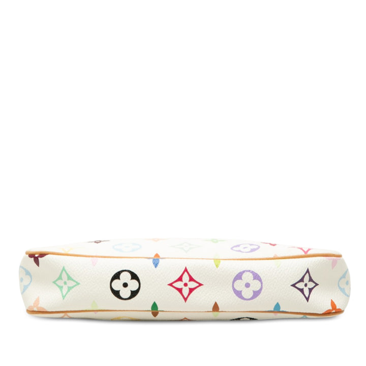Pochette Accessoires Monogram Multicolore Blanc