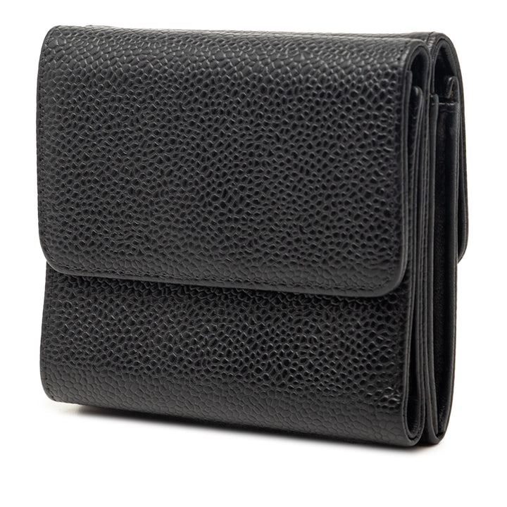 Chanel CC Caviar Trifold Portefeuille