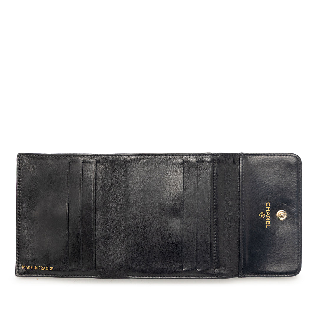 Chanel CC Caviar Trifold Portefeuille
