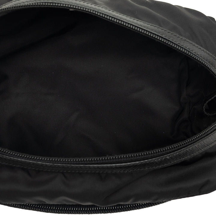 Prada Pochette à finitions Saffiano Noir – vue 4 – GABY PARIS