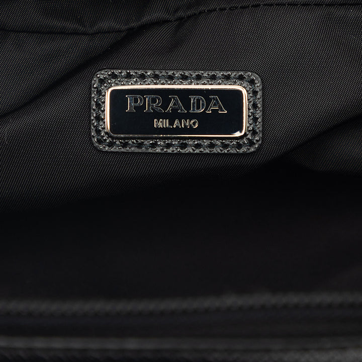 Prada Pochette à finitions Saffiano Noir – vue 5 – GABY PARIS