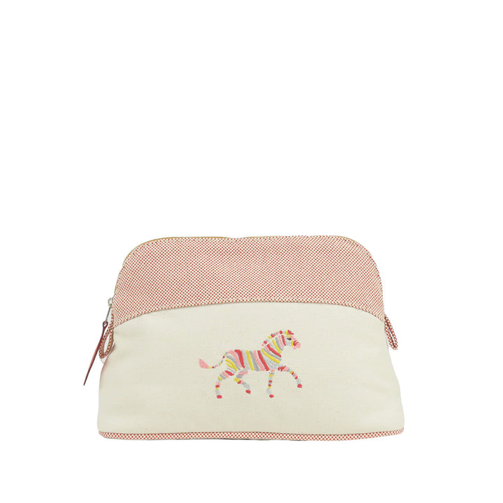 Hermès Toile Bolide Rainbow Zebra Pochette PM