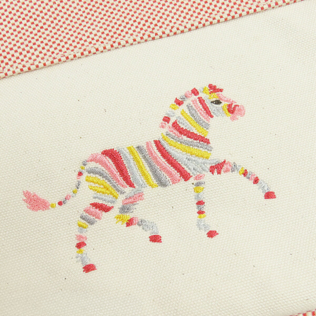 Hermès Toile Bolide Rainbow Zebra Pochette PM