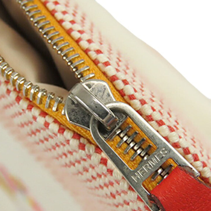 Hermès Toile Bolide Rainbow Zebra Pochette PM