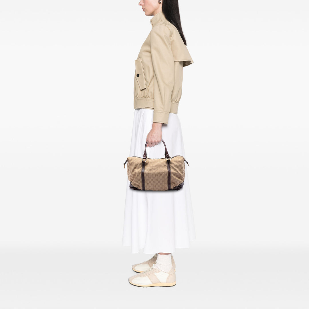 Gucci GG Toile Horsebit Nail Boston Sac