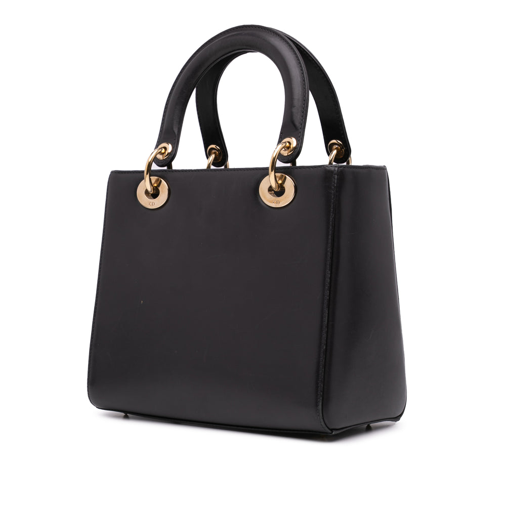 Medium Calfskin Pockets Lady Dior Black - Gaby Paris