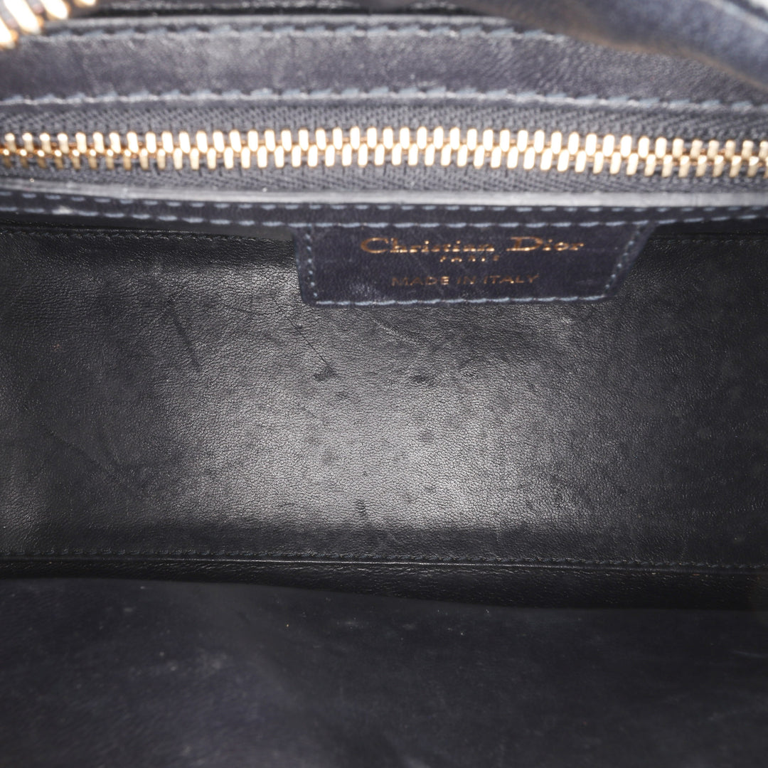 Medium Calfskin Pockets Lady Dior Black - Gaby Paris