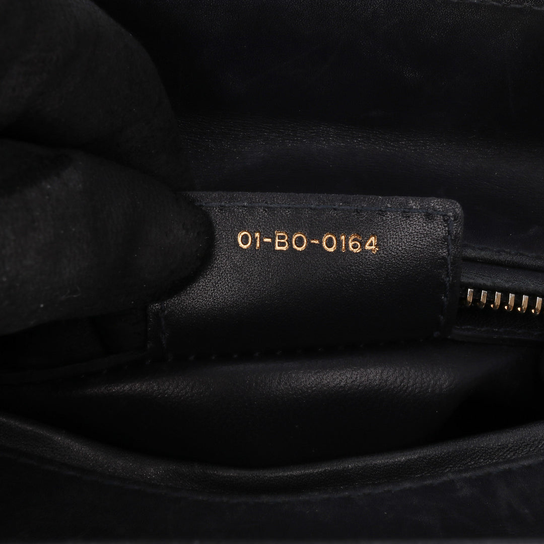 Medium Calfskin Pockets Lady Dior Black - Gaby Paris