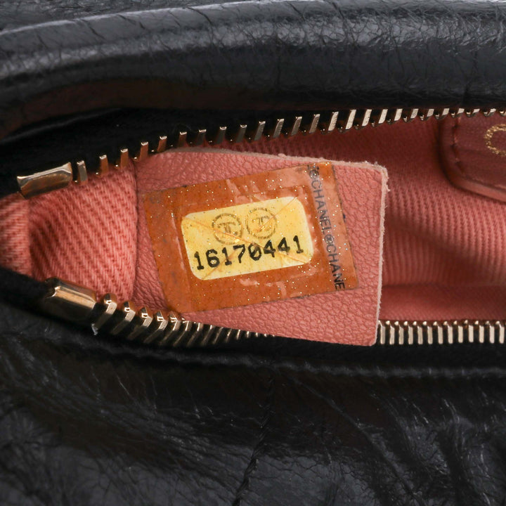 Quilted Calfskin Midnight Swim Baluchon Bag Black - Gaby Paris