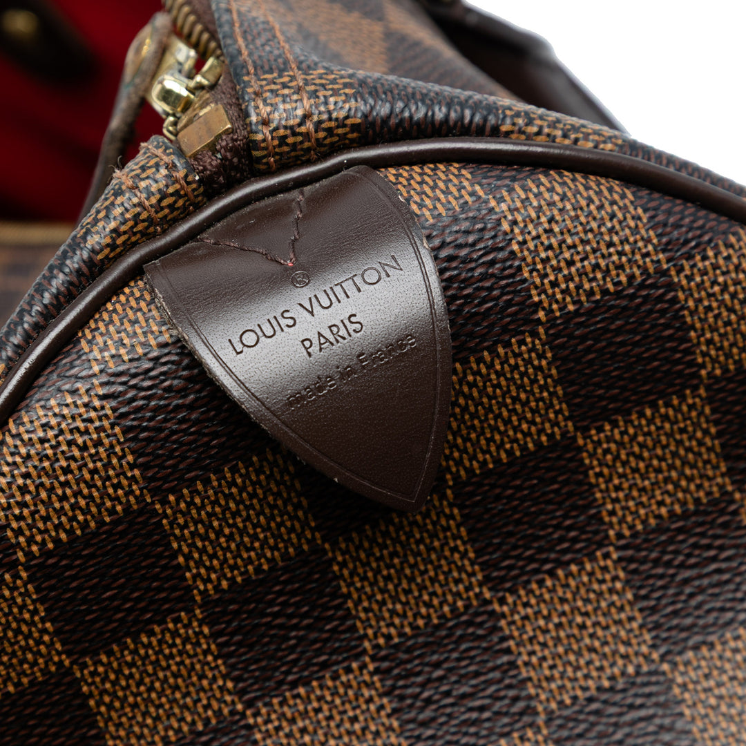 Louis Vuitton Damier Ebene Speedy 30 Marron – GABY PARIS Authentique