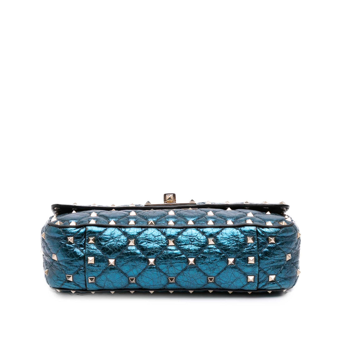 Valentino Small Metallic Cuir d’agneau Rockstud Spike Sac