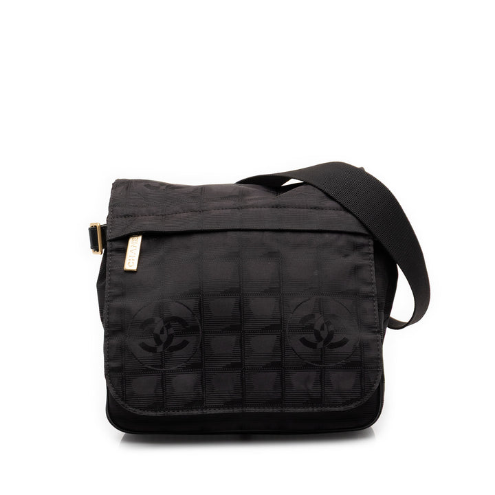 Chanel New Travel Line Sac Messenger Noir – vue principale – GABY PARIS