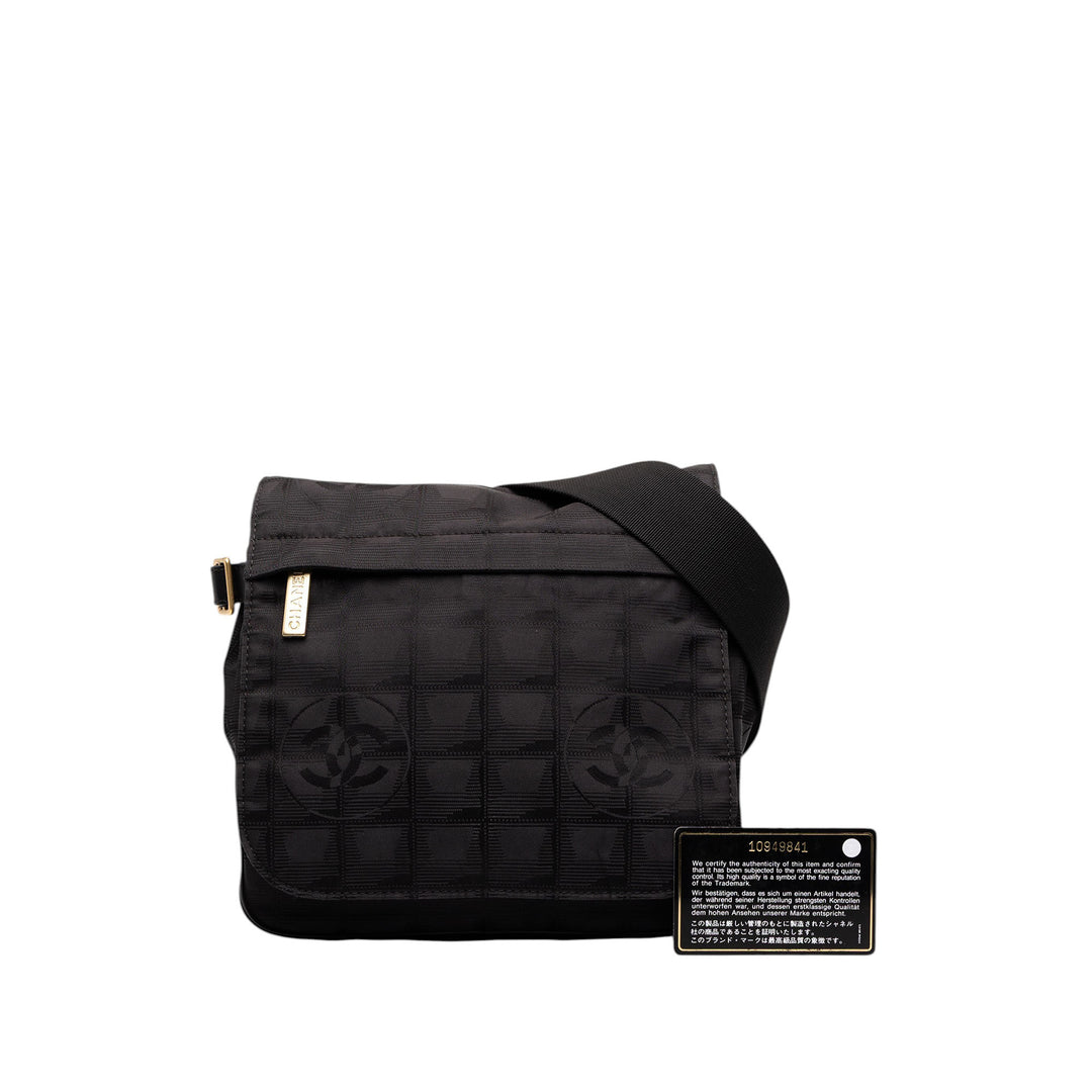 Chanel New Travel Line Sac Messenger Noir – vue 7 – GABY PARIS