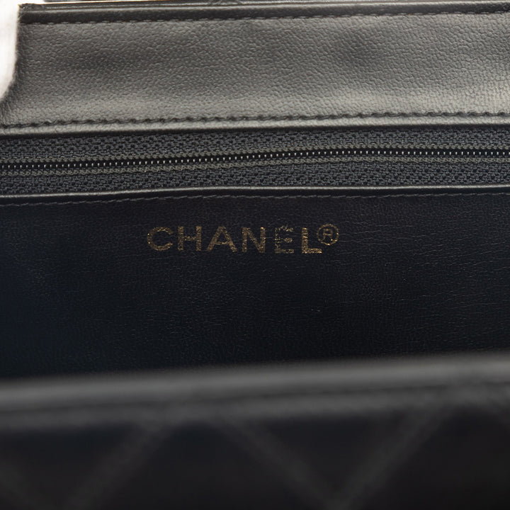 CC Matelassé Vanity Cuir d'agneau Noir