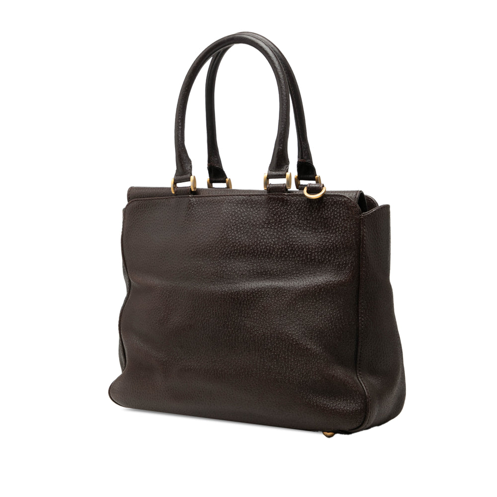 Fendi Texturé Classico No 3 Sac Marron – vue 2 – GABY PARIS