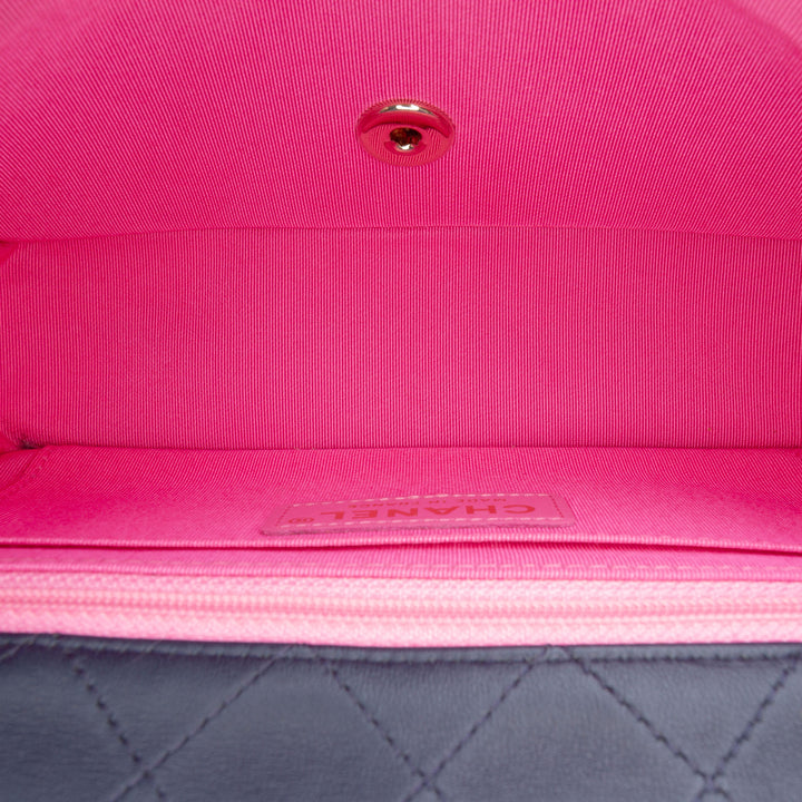 Chanel Mini Rectangular Classic Multicolor Cotton Surpiqué Simple rabat